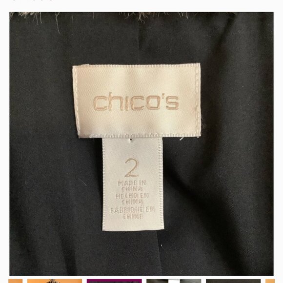 CHICO'S Leopard Faux Fur Cropped Jacket Size L - Picture 7 of 12